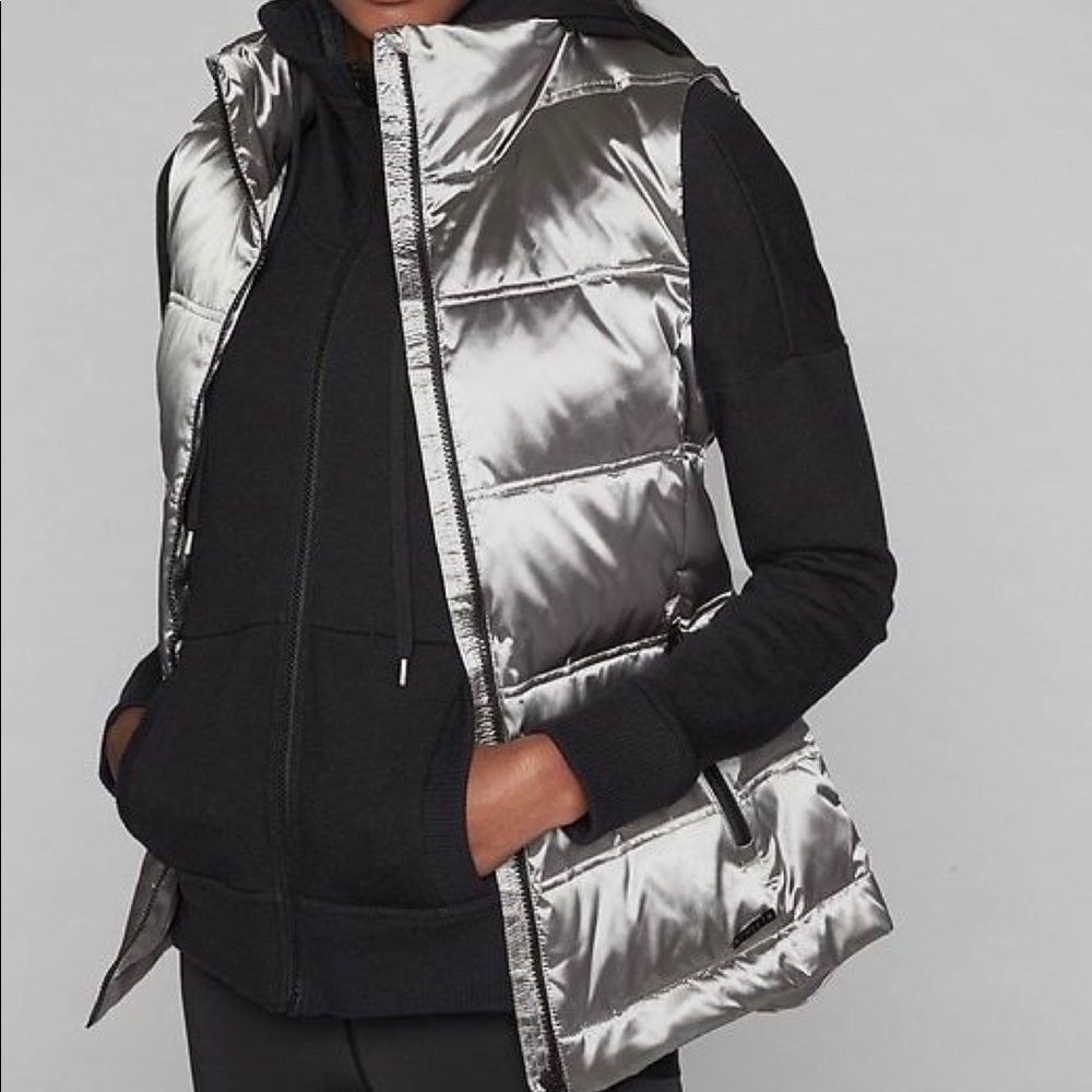 Silver Calvin Klein “Down” vest. Brand NEW!